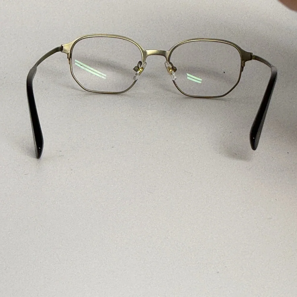 Seraphin Gibbs 8139‎ Titanium Eyeglasses Frames Gold Black 49-18-145 Japan